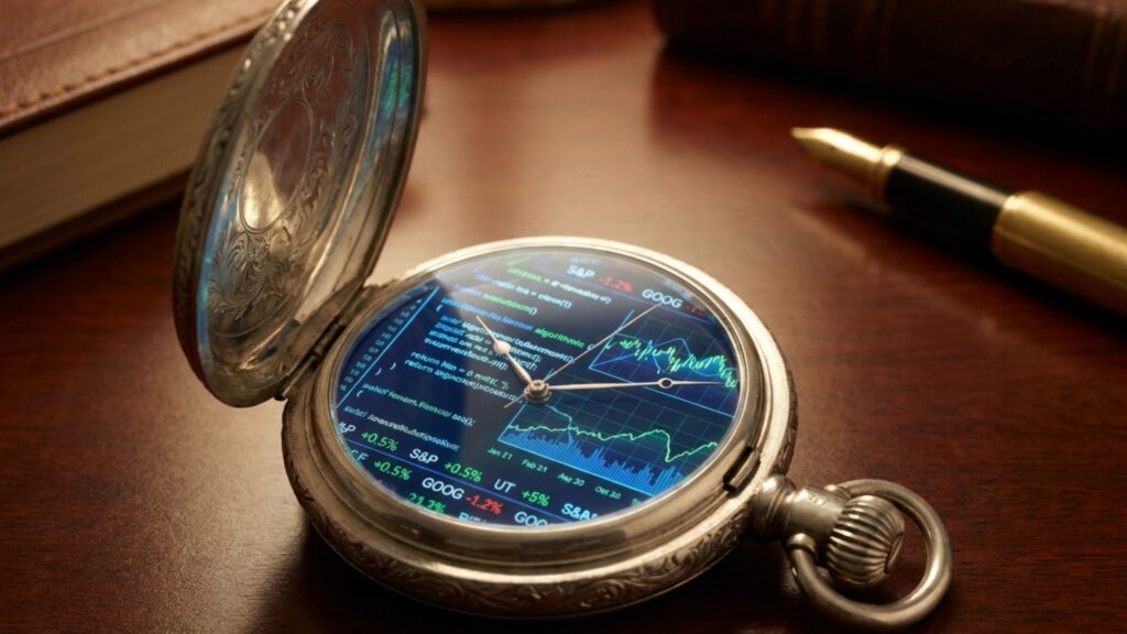 A perfectly balanced scale representing smart position sizing and risk management in the stock market.